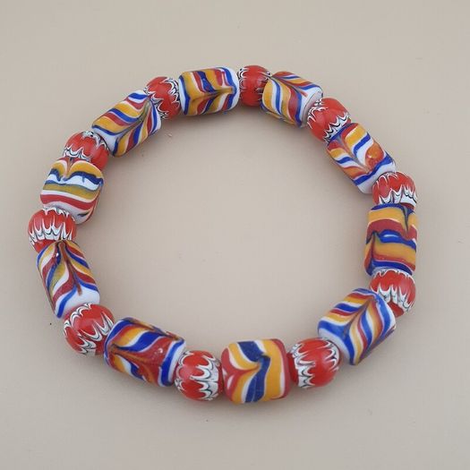 Vintage Venetian Style trade Glass Beads Bracelet