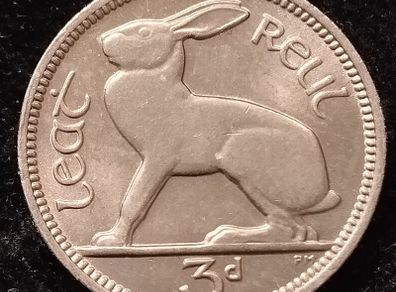 Ireland - 1968 - 3 Pence - UNC - KM.12a - [2070]