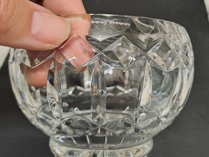 Crystal milk jug and sugar bowl
