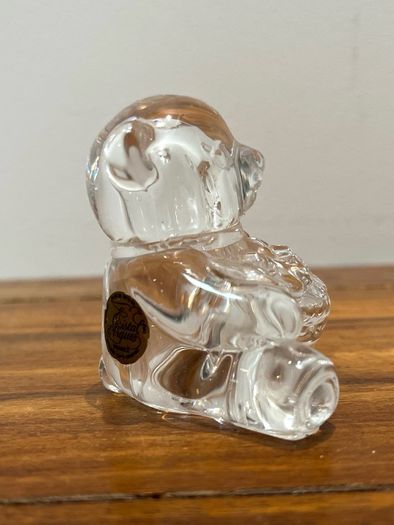 Vintage French Crystal Bear Figurine
