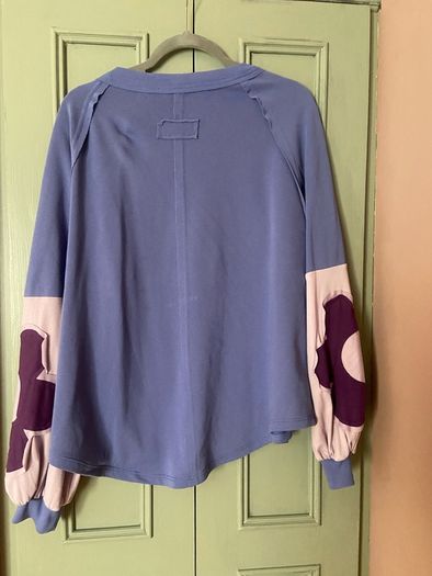 Fab Bohemela Blue Sweatshirt Size XL