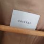 VINTAGE CRISTAL camel crop blazer with gold buttons Sz 14 Image 9