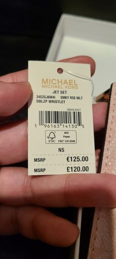 Michael Kors Adele Logo Wallet Wristlet in Smokey Rose MLT