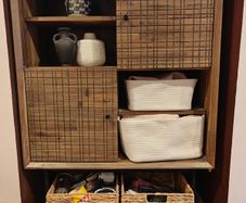 Highboard wood cabinet