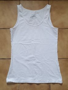 Size XS - White Vest Top - #