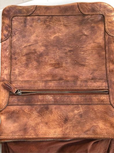Mens bag Massimo Dutti Tan leather satchel