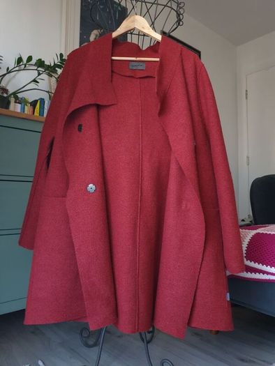 Oska Burgundy Red Wool Coat Size 3