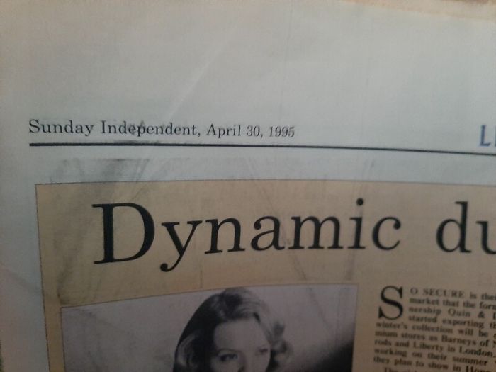 Vintage newspapers from 1994