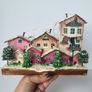 Handcrafted wooden village! Image 2