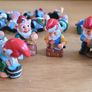 Miniature dolls house or fairy garden items, lot of garden gnomes Image 5