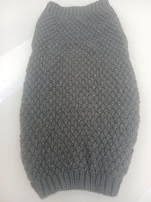 dogs grey jumper Size  L