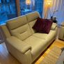 Leather reclinable couch Image 4