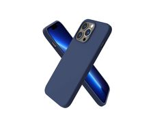 Liquid Silicone Shockproof Case For iPhone 13 Pro Luxury Soft Phone Cover Blue New - FHT6IP13PLK