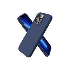Liquid Silicone Shockproof Case For iPhone 13 Pro Luxury Soft Phone Cover Blue New - FHT6IP13PLK