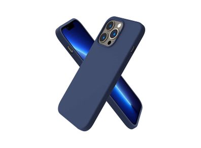 Liquid Silicone Shockproof Case For iPhone 13 Pro Luxury Soft Phone Cover Blue New - FHT6IP13PLK