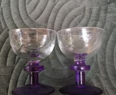 Avoca blue candle holders X 2 for sphere / ball candles