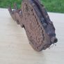 Vintage wooden ornately carved fireplace blower Image 4