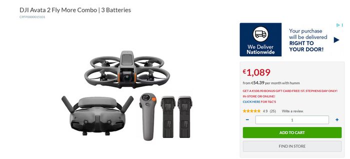 DJI Avata 2 - Fly More Combo + Motion Controller + NEW RC Controller WORTH 1200+