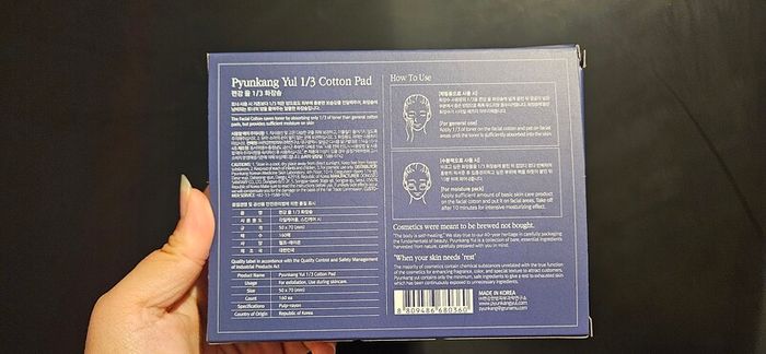 PyungKang Yul 1/3 Cotton Pads 160pcs