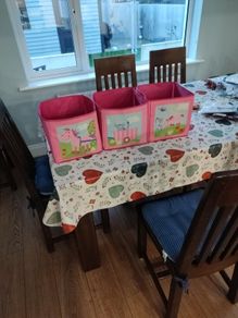 Girls storage boxes
