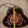 Velvet Floral Embroidery Evening Bag Image 5