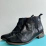 Jigsaw crinkle leather ankle boots 40/7 Image 8