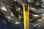 Dark blue with flowers fabric