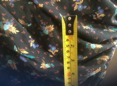 Dark blue with flowers fabric