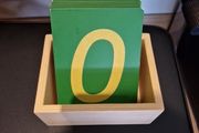 Montesorri sand papers numbers