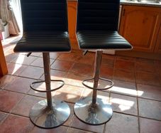 Tall Black Chairs