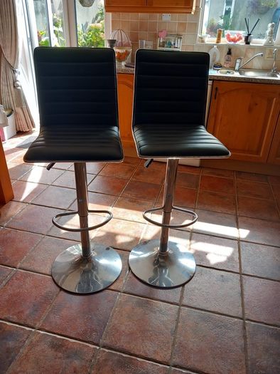 Tall Black Chairs