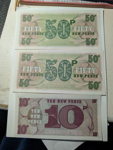 British Army money
