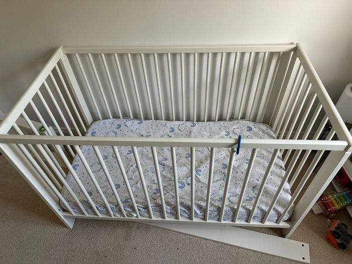 wooden cot