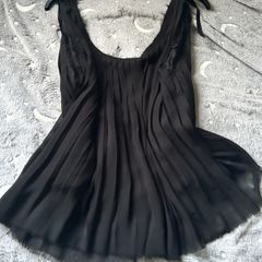 All Saints silk pleated cami top