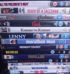 Dustin Hoffman Dvd Collection Bundle Lot Kramer Vs Kramer Wag The Dog Papillon Tootsie Midnight Cowboy Etc.