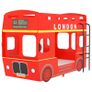 Bunk Bed London Bus Red MDF 90x200 cm Image 8