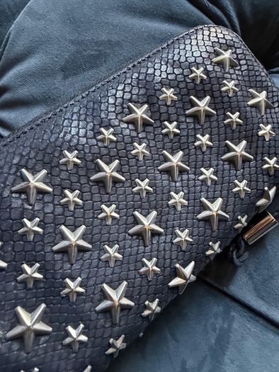 Jimmy Choo genuine soft leather studded wallet cost 320.00