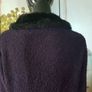 Luxe Plum Coatigan with Fur Collar - Mind, Sense, Spirit Brand, UK M 12/14, AV Image 4