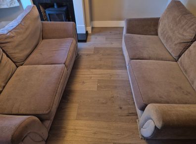 3 seater sofas x 2
