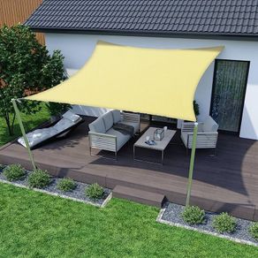 Sun Shade Sail Waterproof Rectangle 2x3m, 95% UV Block Garden Sunscreen Awning Canopy with Free Rope, Breathable Patio Sail pergola for Outdoor Party