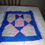 Unfinished Hand Quilted Cushion Cover for Sale Image 3
