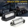Truck Side Marker Lights 6 LED Bulbs 12V 24V For SUV Truck Trailer Van Tag Step Lamp Motorcycle Signal Lamp Universal Image 2