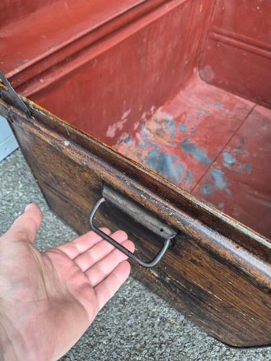Vintage Metal Chest Trunk Box