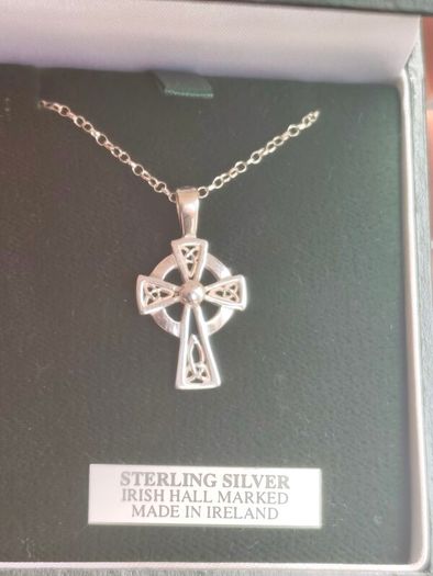 Sterling silver Irish necklace and pendant