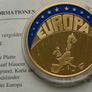 Europe 1997 ecu to euro 24 karat Gold plated Proof Image 3