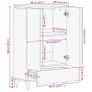 Highboard 60x33.5x100 cm Image 9