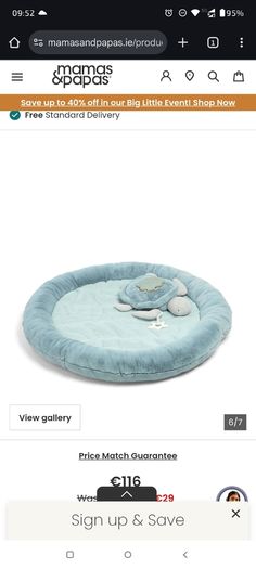 Playmat baby gym and tummy pillow