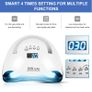 114W SUN X7 MAX UV LED Lamp for Manicure Nail Lamps Nail Dryer for Curing UV Gel Nail Tools With Sensor LCD Display Image 2
