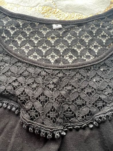 Lace midi dress with pockets. Viscose. size xs-s