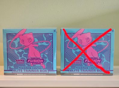 Sealed Fusion Strike Pokemon Center Elite Trainer Box